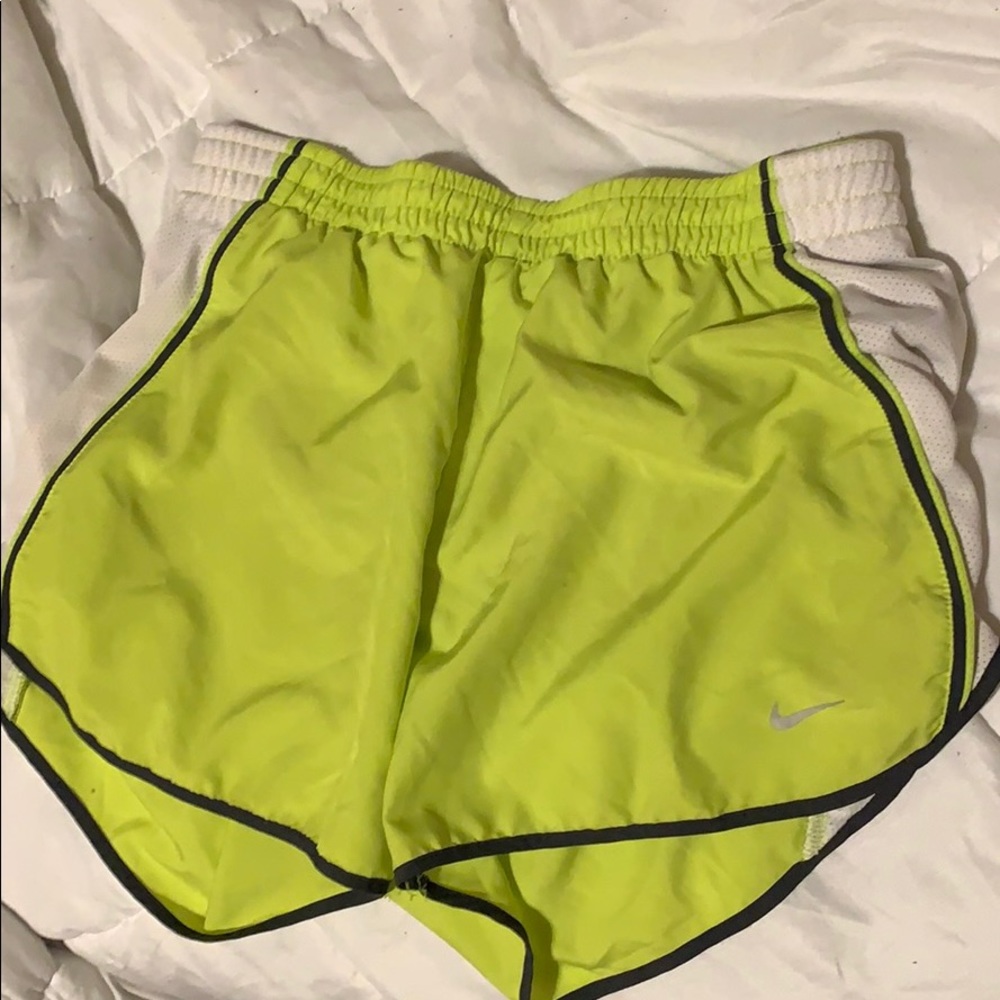 Neon Nike shorts size S